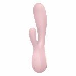 Смарт вібратор-кролик Satisfyer Mono Flex Mauve, 2 мотори, керування через інтернет - мініатюра 2