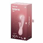 Смарт вібратор-кролик Satisfyer Mono Flex Mauve, 2 мотори, керування через інтернет - мініатюра 4
