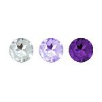 Набір силіконових анальних пробок із кристалом Rianne S: Booty Plug Set Purple, діаметр 3,2см, 3,5см, 4,2см - мініатюра 5