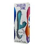 Вібратор-кролик 3 в 1 з вакуумом і пульсівною стимуляцією точки G Alive Caribbean Shine Blue - мініатюра 2