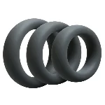 Набір ерекційних кілець Doc Johnson OptiMALE 3 C-Ring Set Thick - мініатюра 1