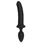 Анальний плаг з ділдо Doc Johnson Kink - Dual Density SECONDSKYN Fuck Plug - Black - мініатюра 1