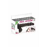Фалоімітатор на присосці Real Body — Real Jayson Black, TPE, діаметр 4 см - мініатюра 3