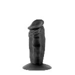 Фалоімітатор із присоскою Real Body — Real Zack Black, TPE, діаметр 3,7 см - мініатюра 1