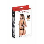 Фіксатор для рук з кляпом і маскою Fetish Tentation Wrist Straps with Ball Gag - мініатюра 2