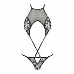 Ажурний боді Passion AZALIA BODY XXL/XXXL, black - мініатюра 4