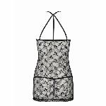 Напівпрозора сорочка Passion AZALIA CHEMISE L/XL, black - мініатюра 2