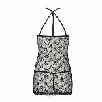 Напівпрозора сорочка Passion AZALIA CHEMISE XXL/XXXL, black - мініатюра 2