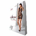 Відверта сукня-сітка Passion BS073 black - мініатюра 3