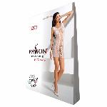 Відверта сукня-сітка Passion BS073 white - мініатюра 4