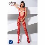 Відвертий бодістокінг з глибоким декольте Passion BS075 red - мініатюра 6
