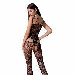 Ажурний бодістокінг з інтимними вирізами Passion BS076 black - мініатюра 7