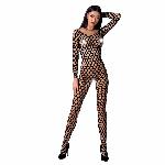 Бодістокінг з крупною сіткою Passion BS077 black - мініатюра 7