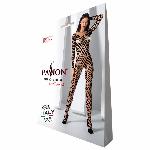 Бодістокінг з крупною сіткою Passion BS077 black - мініатюра 3