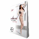 Бодістокінг з крупною сіткою Passion BS077 white - мініатюра 3