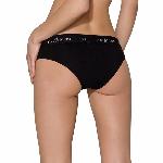 Трусики з широкою гумкою і мереживом Passion PS001 PANTIES M, black - мініатюра 7