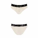 Трусики з широкою гумкою і мереживом Passion PS001 PANTIES L, ecru - мініатюра 2