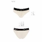 Трусики з широкою гумкою і мереживом Passion PS001 PANTIES L, ecru - мініатюра 3