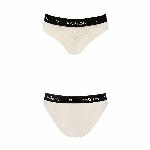Трусики з широкою гумкою і мереживом Passion PS001 PANTIES M, ecru - мініатюра 4
