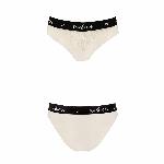 Трусики з широкою гумкою і мереживом Passion PS001 PANTIES S, ecru - мініатюра 4