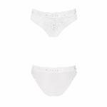 Трусики з широкою гумкою і мереживом Passion PS001 PANTIES L, white - мініатюра 4