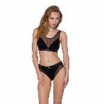 Трусики з прозорою вставкою Passion PS002 PANTIES L, black - мініатюра 7