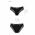 Трусики з прозорою вставкою Passion PS002 PANTIES L, black - мініатюра 3
