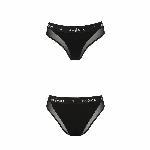 Трусики з прозорою вставкою Passion PS002 PANTIES M, black - мініатюра 4
