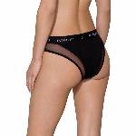 Трусики з прозорою вставкою Passion PS002 PANTIES S, black - мініатюра 7