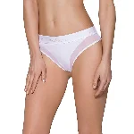 Трусики з прозорою вставкою Passion PS002 PANTIES M, white - мініатюра 1