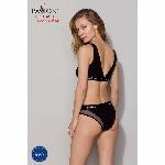 Топ з прозорою вставкою Passion PS002 TOP L, black - мініатюра 2