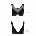 Топ з прозорою вставкою Passion PS002 TOP M, black - мініатюра 4
