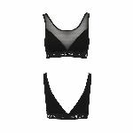 Топ з прозорою вставкою Passion PS002 TOP S, black - мініатюра 4