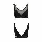 Топ з прозорою вставкою Passion PS002 TOP XL, black - мініатюра 4
