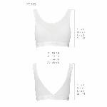 Топ з прозорою вставкою Passion PS002 TOP S, white - мініатюра 2