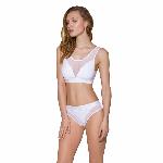 Топ з прозорою вставкою Passion PS002 TOP XL, white - мініатюра 5