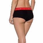 Трусики-шортики Passion PS003 PANTIES S, black - мініатюра 7
