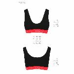 Спортивний топ на широких бретелях Passion PS003 TOP L, black - мініатюра 3
