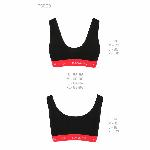 Спортивний топ на широких бретелях Passion PS003 TOP S, black - мініатюра 3