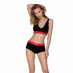 Спортивний топ на широких бретелях Passion PS003 TOP S, black - мініатюра 6