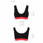 Спортивний топ на широких бретелях Passion PS003 TOP XL, black - мініатюра 3