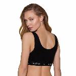 Спортивний топ з широкою гумкою Passion PS004 TOP S, black - мініатюра 7