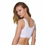 Спортивний топ з еластичної бавовни Passion PS005 TOP L, white - мініатюра 7