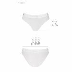 Трусики з прозорою вставкою Passion PS006 PANTIES M, white - мініатюра 2