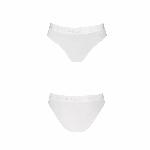 Трусики з прозорою вставкою Passion PS006 PANTIES M, white - мініатюра 3