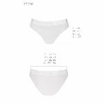Трусики з прозорою вставкою Passion PS006 PANTIES S, white - мініатюра 2