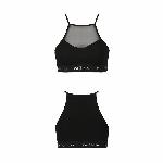 Спортивний топ з прозорою вставкою Passion PS006 TOP L, black - мініатюра 4