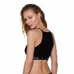 Спортивний топ з прозорою вставкою Passion PS006 TOP M, black - мініатюра 7