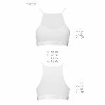 Спортивний топ з прозорою вставкою Passion PS006 TOP S, white - мініатюра 2