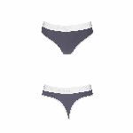 Спортивні трусики-стрінги Passion PS007 PANTIES M, dark grey - мініатюра 3